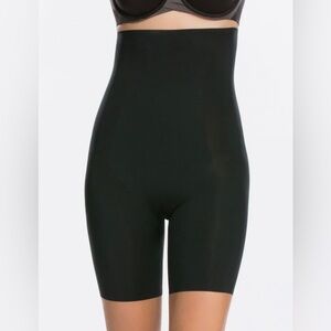 SPANX Black High-Waisted Shapewear Shorts